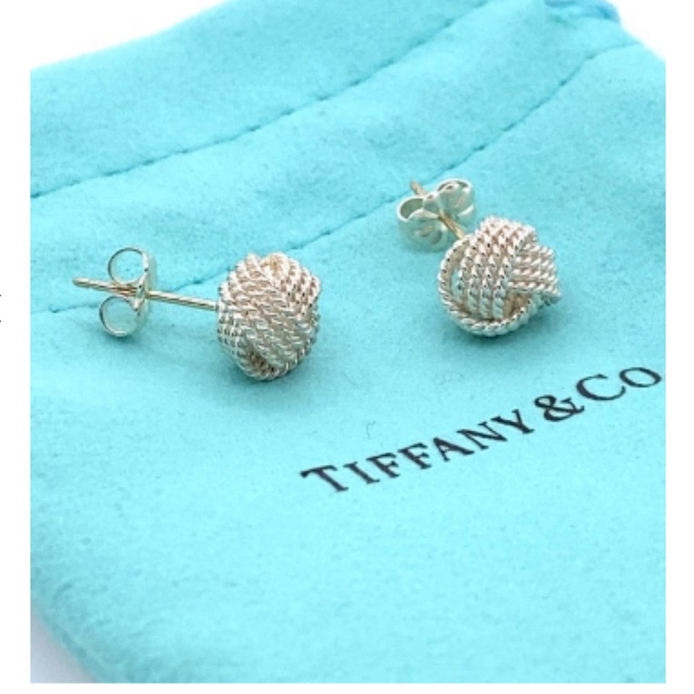 Tiffany & Co. Sterling Twist Knot Stud Earrings